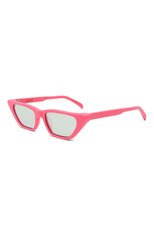 Женские солнцезащитные очки G.O.D. EYEWEAR розового цвета, арт. THIRTY TW0 B0NB0N/GREEN | Фото 1 (Тип очков: С/з; Оптика Гендер: оптика-женское; Очки форма: Cat-eye, Прямоугольные)