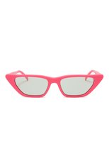Женские солнцезащитные очки G.O.D. EYEWEAR розового цвета, арт. THIRTY TW0 B0NB0N/GREEN | Фото 3 (Тип очков: С/з; Оптика Гендер: оптика-женское; Очки форма: Cat-eye, Прямоугольные)