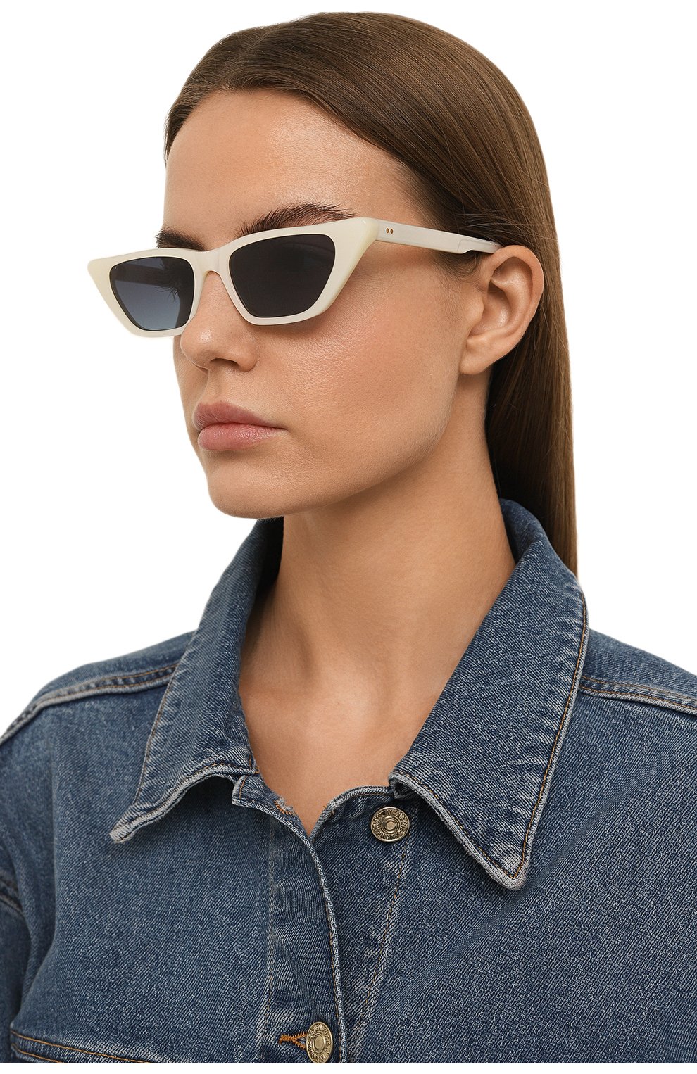 Женские белые солнцезащитные очки G.O.D. EYEWEAR купить в интернет ...