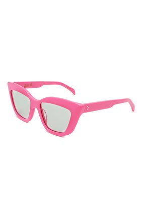Женские солнцезащитные очки G.O.D. EYEWEAR розового цвета, арт. THIRTY THREE B0NB0N/GREEN | Фото 1 (Тип очков: С/з; Оптика Гендер: оптика-женское; Очки форма: Квадратные)