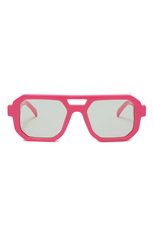 Женск ие солнцезащитные очки G.O.D. EYEWEAR розового цвета, арт. THIRTY F0UR B0NB0N/GREEN | Фото 3 (Тип очков: С/з; Оптика Гендер: оптика-женское; Очки форма: Авиаторы)