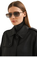 Женские солнцезащитные очки VALENTINO серого цвета, арт. VLS-111C | Фото 2 (Тип очков: С/з; Оптика Гендер: оптика-женское; Очки форма: Прямоугольные)