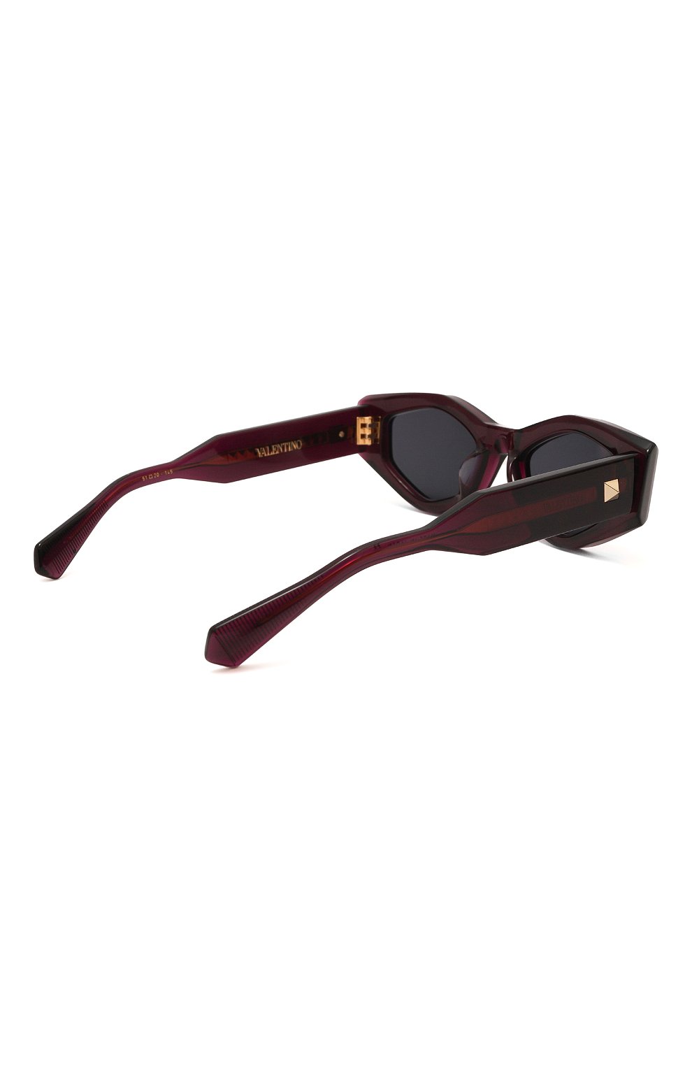 Женские солнцезащитные очки VALENTINO фуксия цвета, арт. VLS-101B | Фото 4 (Тип очков: С/з; Оптика Гендер: оптика-женское; Очки форма: Cat-eye)