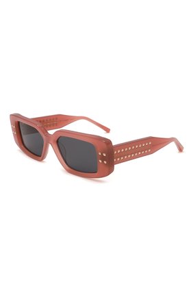 Женские солнцезащитные очки VALENTINO розового цвета, арт. VLS-108C | Фото 1 (Тип очков: С/з; Оптика Гендер: оптика-женское; Очки форма: Прямоугольные)