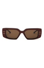 Женские солнцезащитные очки VALENTINO темно-коричневого цвета, арт. VLS-108B | Фото 3 (Тип очков: С/з; Оптика Гендер: оптика-женское; Очки форма: Прямоугольные)