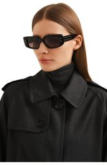Женские солнцезащитные очки VALENTINO черного цвета, арт. VLS-108A | Фото 2 (Тип очков: С/з; Оптика Гендер: оптика-женское; Очки форма: Прямоугольные)