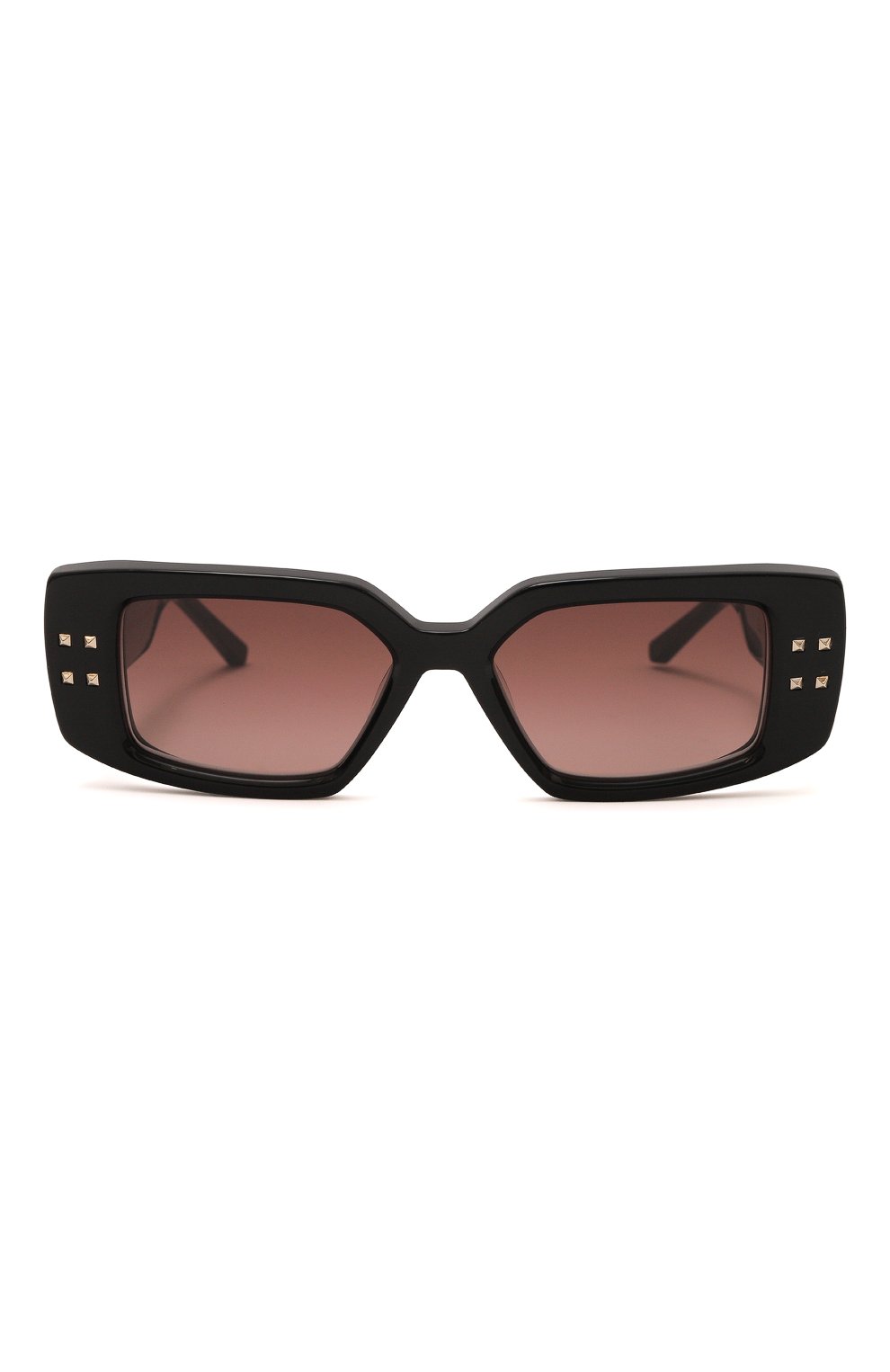 Женские солнцезащитные очки VALENTINO черного цвета, арт. VLS-108A | Фото 3 (Тип очков: С/з; Оптика Гендер: оптика-женское; Очки форма: Прямоугольные)