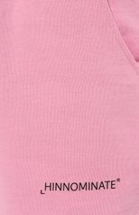Женские хлопковые шорты HINNOMINATE светло-розового цвета, арт. HDS3/HNW549 | Фото 5 (Женское Кросс-КТ: Шорты-одежда; Длина Ж (юбки, платья, шорты): Мини; Материал внешний: Хлопок; Стили: Спорт-шик)