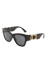 Женские солнцезащитные очки VERSACE черного цвета, арт. 4415U-GB1/87 | Фото 1 (Материал: Пластик; Тип очков: С/з; Очки форма: Квадратные; Оптика Гендер: оптика-женское)
