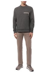 Мужские хлопковые брюки KITON бежевого цвета, арт. UPNJSJ0730B | Фото 2 (Длина (брюки, джинсы): Стандартные; Случай: Повседневный; Материал внешний: Хлопок; Стили: Кэжуэл)