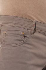 Мужские хлопковые брюки KITON бежевого цвета, арт. UPNJSJ0730B | Фото 5 (Длина (брюки, джинсы): Стандартные; Случай: Повседневный; Материал внешний: Хлопок; Стили: Кэжуэл)