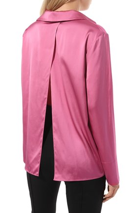 Женская блузка из вискозы JACQUEMUS розового цвета, арт. 22E213SH103/1000PINK | Фото 4 (Рукава: Длинные; Стили: Гламурный; Принт: Без принта; Длина (для топов): Стандартные; Материал внешний: Вискоза; Женское Кросс-КТ: Блуза-одежда)