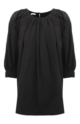 Женская блузка CO черного цвета, арт. 1243SCNS | Фото 1 (Материал внешний: Синтетический материал, Хлопок; Рукава: 3/4; Длина (для топов): Стандартные; Стили: Минимализм; Женское Кросс-КТ: Блуза-одежда; Принт: Без принта)