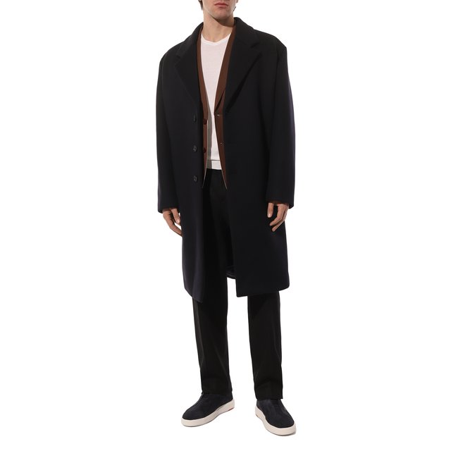 фото Замшевые слипоны santoni