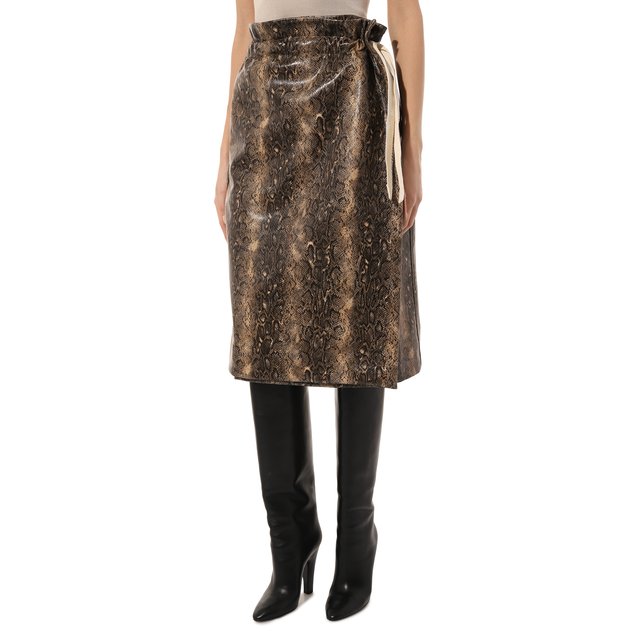 фото Юбка из экокожи ganni