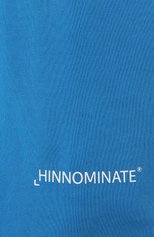 Мужские хлопковые шорты HINNOMINATE синего цвета, арт. HUS3/HNM183 | Фото 5 (Случай: Повседневный; Длина Шорты М: Ниже колена; Принт: С принтом; Материал внешний: Хлопок; Стили: Спорт-шик)
