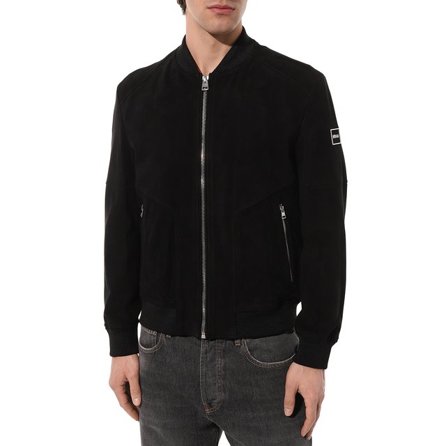 фото Замшевый бомбер hugo