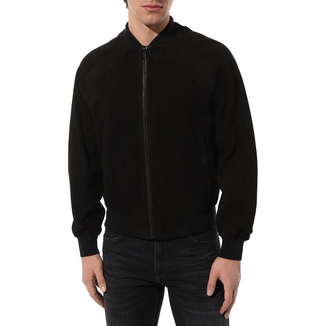 фото Замшевый бомбер boss