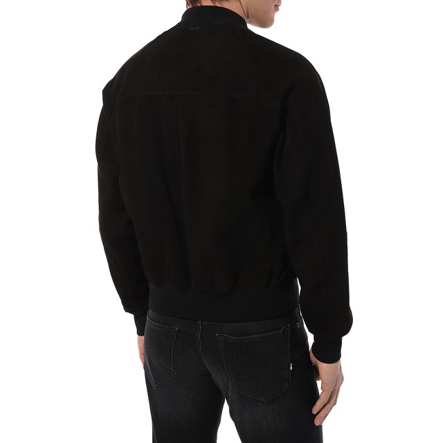 фото Замшевый бомбер boss