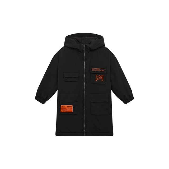 Пальто для мальчика с капюшоном Dolce & Gabbana L42C20/G7H3E/2-6