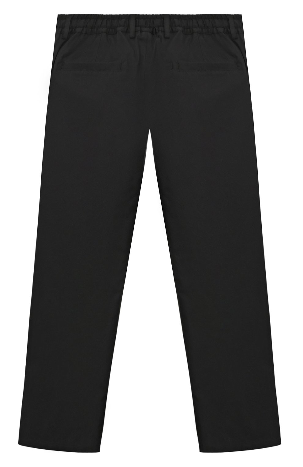 Детские хлопковые брюки DOLCE & GABBANA черного цвета, арт. L43P32/FUFIP/8-14 | Фото 2 (Случай: Повседневный; Материал внешний: Хлопок)
