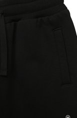 Детские хлопковые джоггеры DOLCE & GABBANA черного цвета, арт. L4JPFL/G7IXP/8-14 | Фото 3 (Материал внешний: Хлопок; Мальчики Кросс-КТ: Джоггеры-одежда)