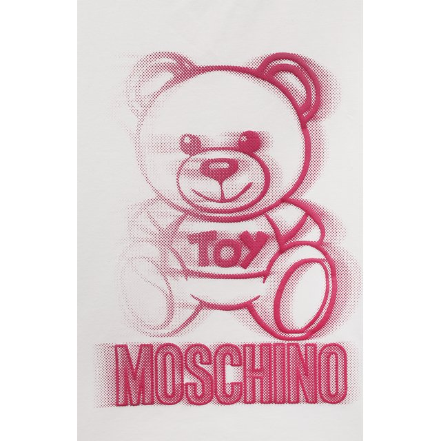 Хлопковая футболка Moschino HDM054/LBA10/4-8 Фото 3