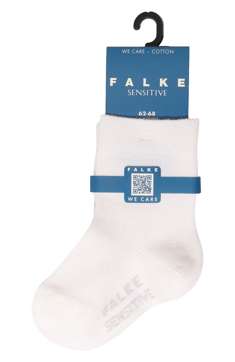 Детские хлопковые носки FALKE белого цвета, арт. 10487. | Фото 1