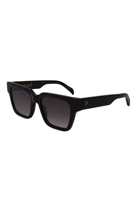 Женские солнцезащитные очки G.O.D. EYEWEAR черного цвета, арт. THIRTY FIVE II BLACK/GRAD GREY | Фото 1 (Тип очков: С/з; Материал: Пластик; Оптика Гендер: оптика-женское; Очки форма: Квадратные)