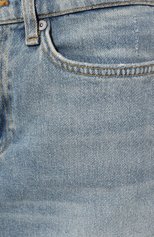 Женская джинсовая юбка 7 FOR ALL MANKIND голубого цвета, арт. JSMIC100AW | Фото 5 (Кросс-КТ: Деним; Длина Ж (юбки, платья, шорты): Мини; Стили: Гранж; Женское Кросс-КТ: Юбка-одежда; Материал внешний: Хлопок, Деним)