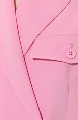 Женский жакет HINNOMINATE розового цвета, арт. HDS3/HNW813 | Фото 5 (Рукава: Длинные; Случай: Повседневный; Материал внешний: Синтетический материал; Длина (для топов): Удлиненные; Материал подклада: Синтетический материал; 1-2-бортные: Двубортные; Женское Кросс-КТ: Жакет-одежда; Стили: Кэжуэл)
