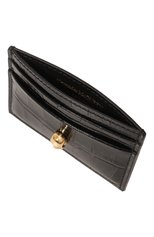 Женский кожаный футляр для кредитный карт ALEXANDER MCQUEEN черного цвета, арт. 632038/1JMFG1050 | Фото 3 (Материал: Натуральная кожа)
