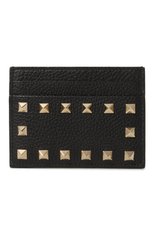 Женский кожаный футляр для кредитный карт VALENTINO черного цвета, арт. 1W2P0486/VSH0NO | Фото 1 (Материал: Натуральная кожа)
