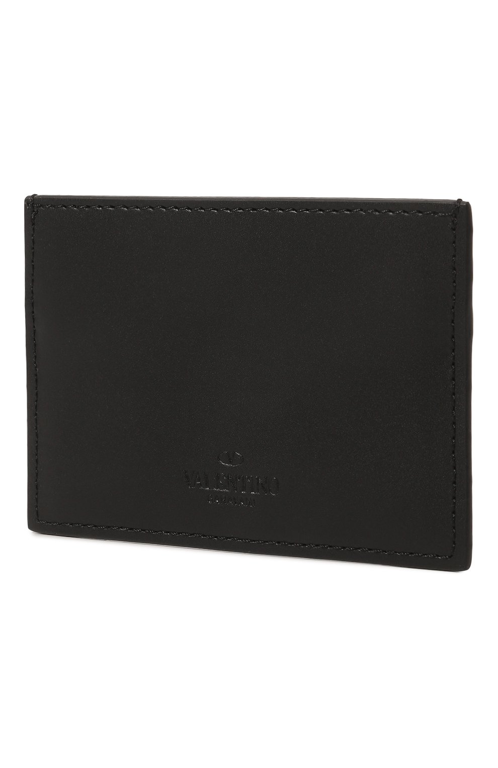 Мужской кожаный футляр для кредитных карт VALENTINO черного цвета, арт. 1Y0P0448/VNA0NO | Фото 2 (Материал: Натуральная кожа)