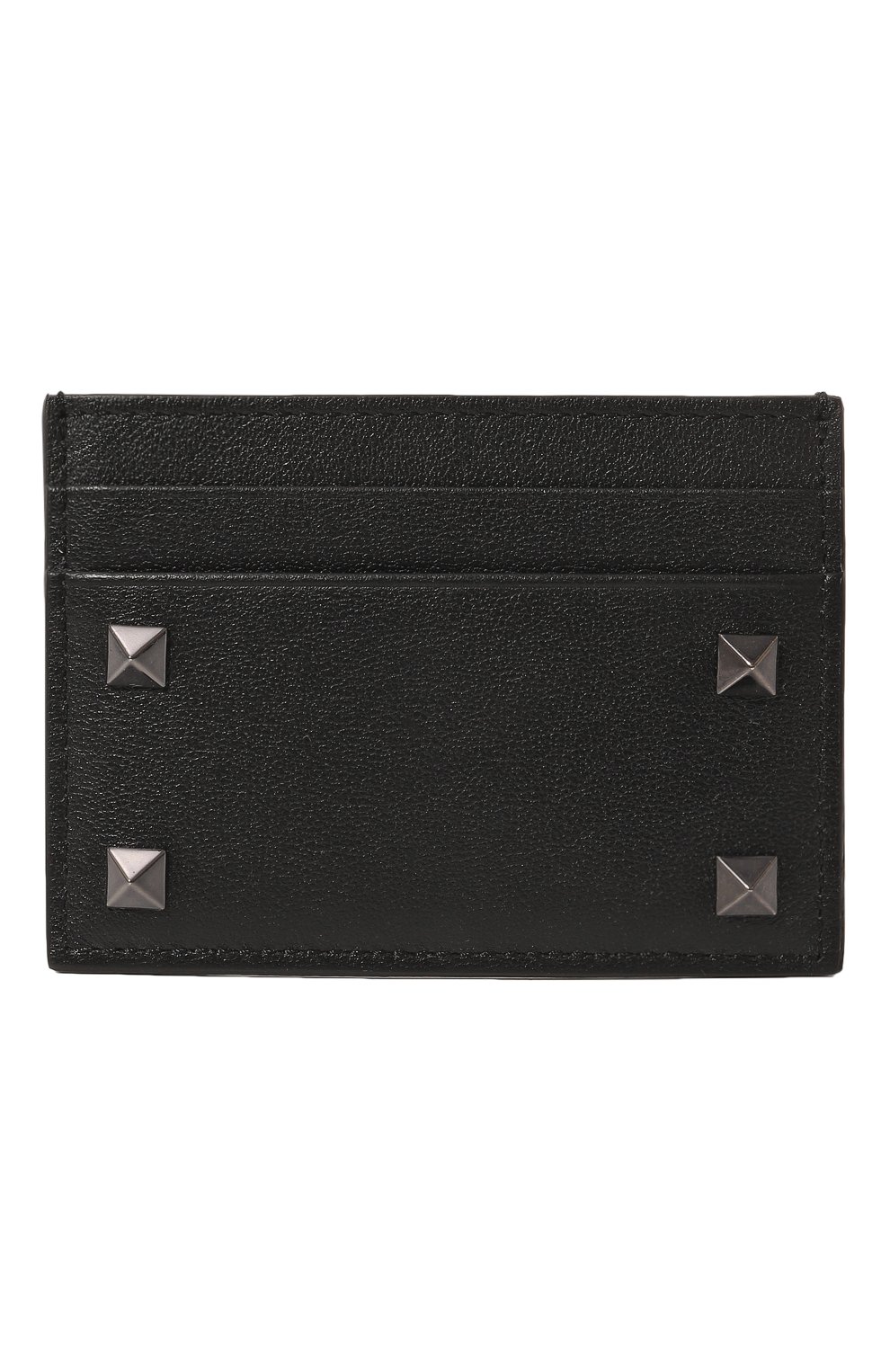 Мужской кожаный футляр для кредитных карт VALENTINO черного цвета, арт. 1Y0P0655/VH30NO | Фото 1 (Материал: Натуральная кожа)