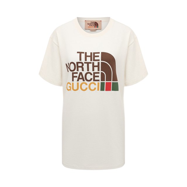 фото Хлопковая футболка the north face x gucci gucci