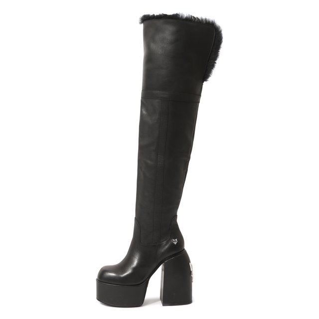 фото Кожаные ботфорты jealous naked wolfe