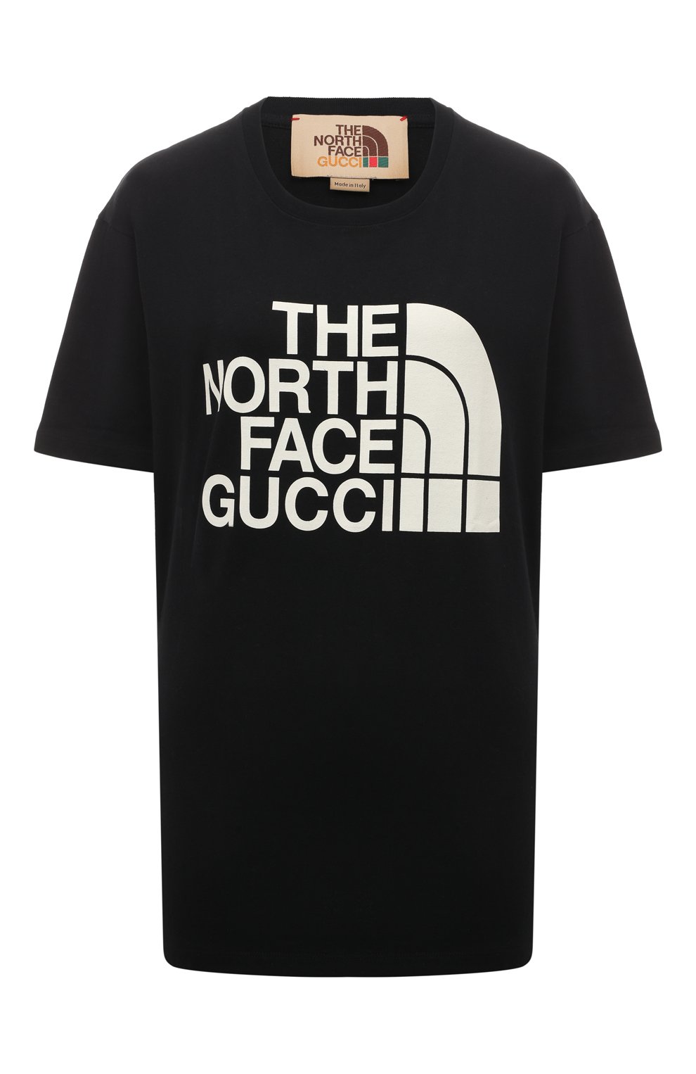 Хлопковая футболка The North Face x Gucci Gucci 615044 XJDBZ
