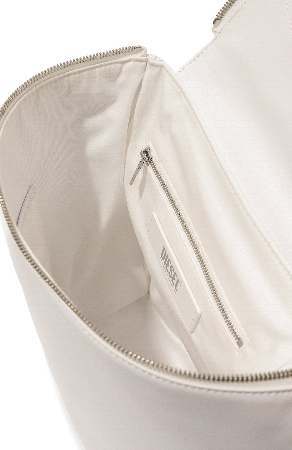 Женский рюкзак 1dr DIESEL белого цвета, арт. X08753/PR818 | Фото 5 (Материал: Натуральная кожа; Стили: Кэжуэл; Размер: large)