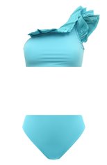 Женский раздельный купальник MORE NOIR голубого цвета, арт. MN-SWM/JACKIE/BE | Фото 1 (Женское Кросс-КТ: Раздельные купальники; Материал внешний: Синтетический материал)