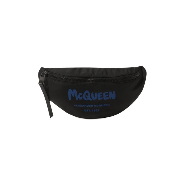 Поясная сумка Alexander McQueen черного цвета