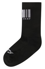 Мужские хлопковые носки VTMNTS черного цвета, арт. VL16S0400B | Фото 1 (Кросс-КТ: бельё; Материал внешний: Хлопок)