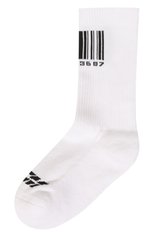 Мужские хлопковые носки VTMNTS белого цвета, арт. VL16S0400W | Фото 1 (Кросс-КТ: бельё; Материал внешний: Хлопок)