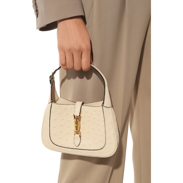 фото Сумка jackie 1961 mini из кожи страуса gucci