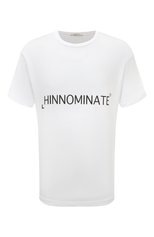Мужская хлопковая футболка HINNOMINATE белого цвета, арт. HUS3/HNM207 | Фото 1 (Рукава: Короткие; Длина (для топов): Стандартные; Принт: С принтом; Материал внешний: Хлопок; Стили: Спорт-шик)