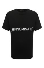 Мужская хлопковая футболка HINNOMINATE черного цвета, арт. HUS3/HNM207 | Фото 1 (Рукава: Короткие; Длина (для топов): Стандартные; Принт: С принтом; Материал внешний: Хлопок; Стили: Спорт-шик)