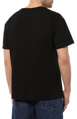 Мужская хлопковая футболка HINNOMINATE черного цвета, арт. HUS3/HNM207 | Фото 4 (Рукава: Короткие; Длина (для топов): Стандартные; Принт: С принтом; Материал внешний: Хлопок; Стили: Спорт-шик)