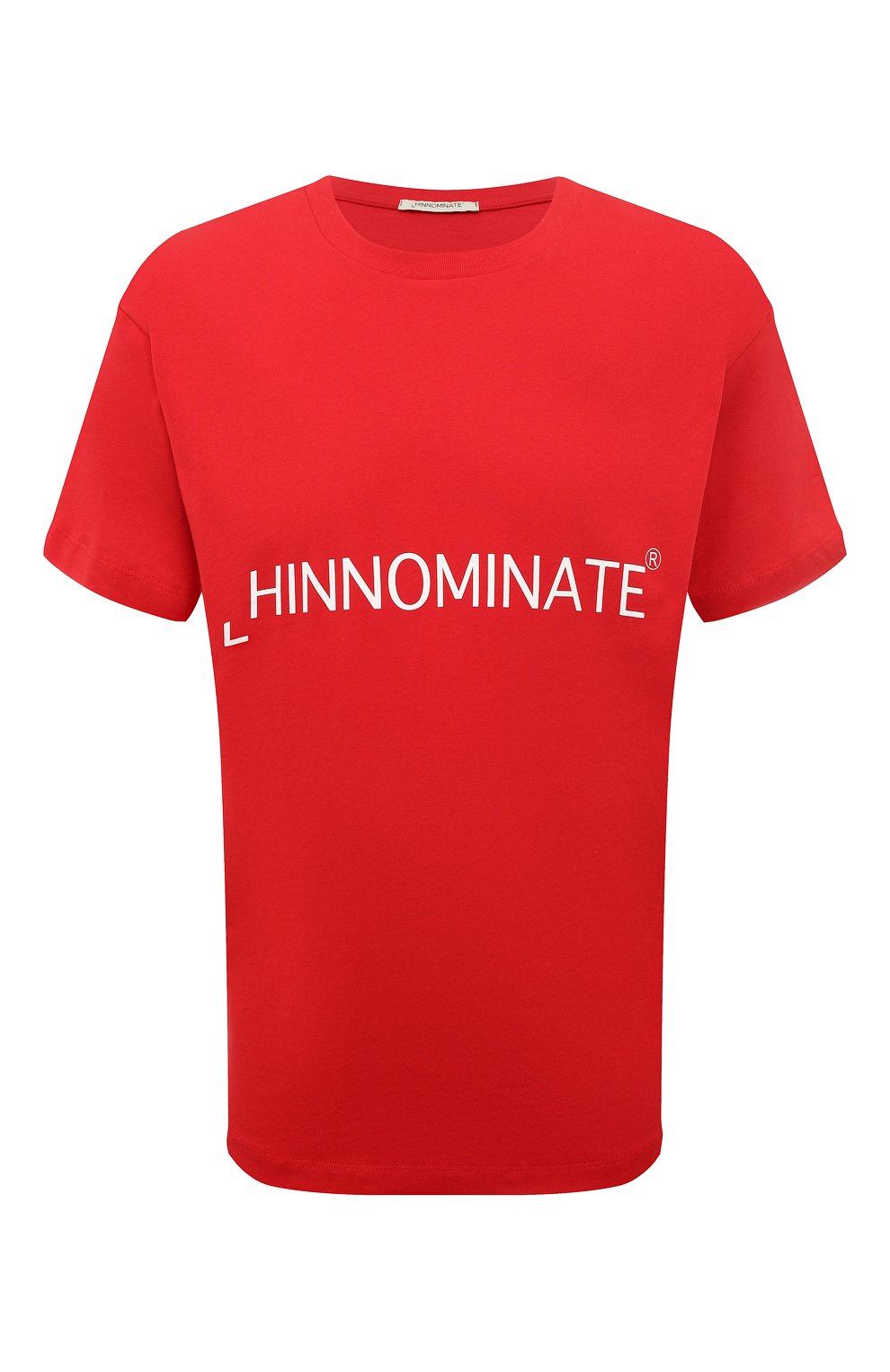 Мужская хлопковая футболка HINNOMINATE красного цвета, арт. HUS3/HNM207 | Фото 1 (Рукава: Короткие; Длина (для топов): Стандартные; Принт: С принтом; Материал внешний: Хлопок; Стили: Спорт-шик)