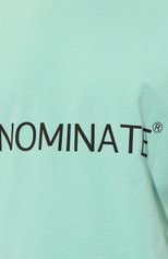Мужская хлопковая футболка HINNOMINATE бирюзового цвета, арт. HUS3/HNM207 | Фото 5 (Рукава: Короткие; Длина (для топов): Стандартные; Принт: С принтом; Материал внешний: Хлопок; Стили: Спорт-шик)