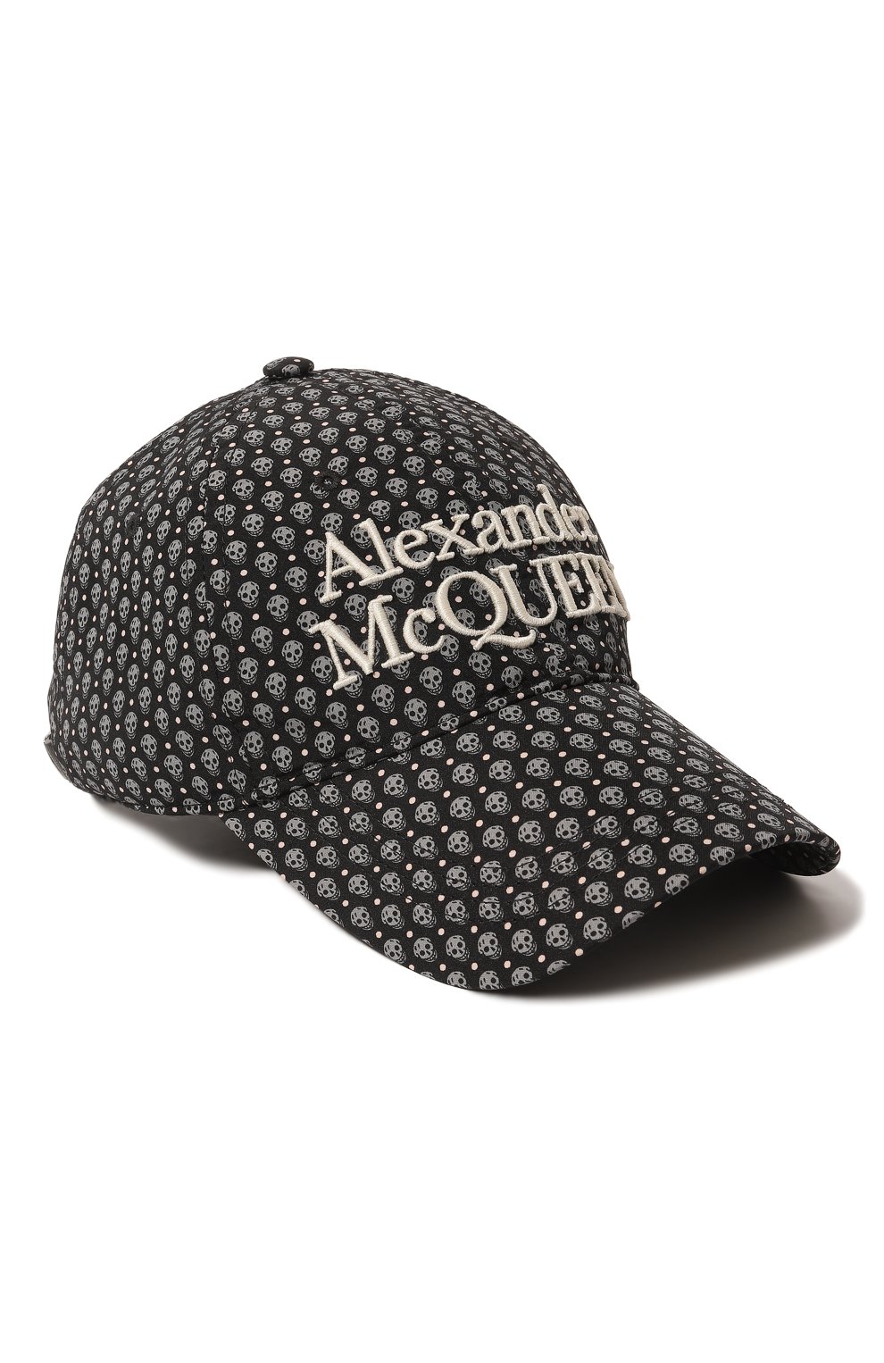 Бейсболка Alexander McQueen чёрно-белого цвета